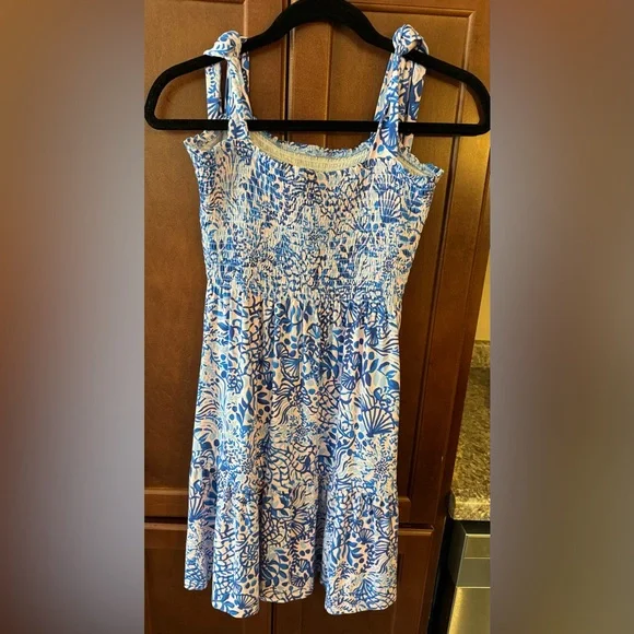 Lilly Pulitzer Kailua Smocked Dress in Calla Lilly Pink M - Picture 4 of 6